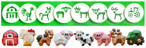 Farm 8 Disk Set for Cookie Presses