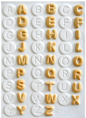 Letters 26 Disk Set for Cookie Presses