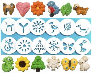 12 Disk Shapes from our Cookie Press Box (Disks Only - Cookie Press NOT Included!)