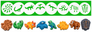 Dinosaurs & Fossils 8 Disk Set for Cookie Presses