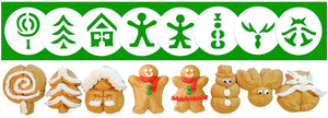 Gingerbread 8 Disk Set for Cookie Presses