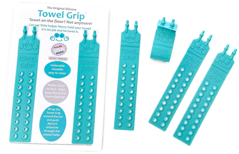Original Silicone Towel Grip in Teal - 6 piece set – Impress! Bakeware