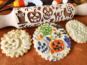 Halloween Large Designs Embossed Rolling Pin