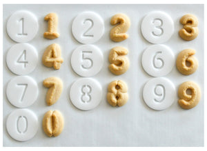 Numbers 10 Disk Set for Cookie Presses