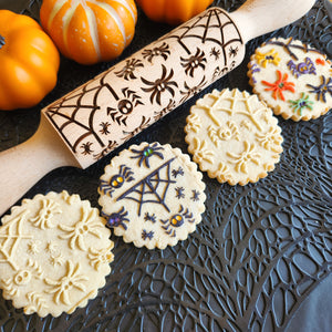 Silly Spiders Embossed Rolling Pin