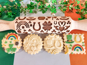 St. Patrick's Day Embossed Rolling Pin