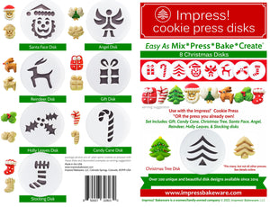 Christmas 8 Disk Set for Cookie Presses