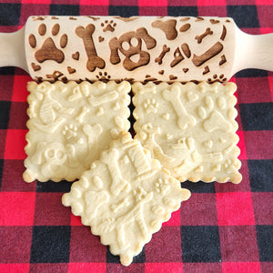 Holiday Embossed Rolling Pin Gift Set