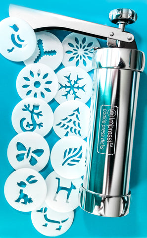 Impress Cookie Press and 12 Fun and Unique Disks