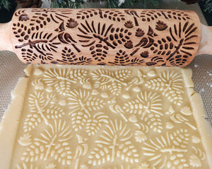Holiday Embossed Rolling Pin Gift Set