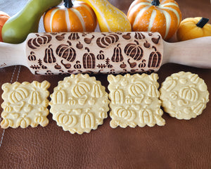 Holiday Embossed Rolling Pin Gift Set
