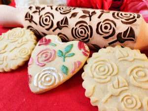 Roses Embossed Rolling Pin