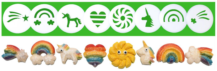 Unicorns & Rainbows 8 Disk Set for Cookie Presses