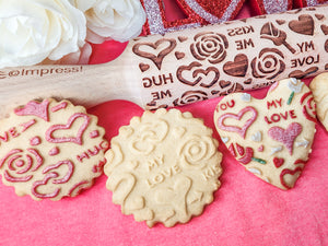 Valentine's Day Embossed Rolling Pin