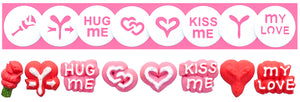 Valentine's Day 8 Disk Set for Cookie Presses