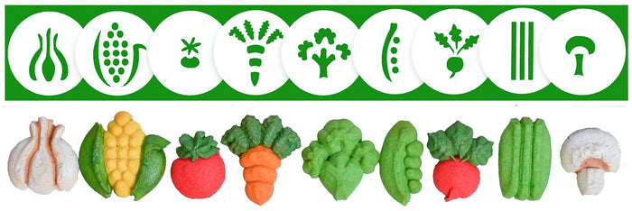 Veggies 9 Disk Set For Cookie Presses